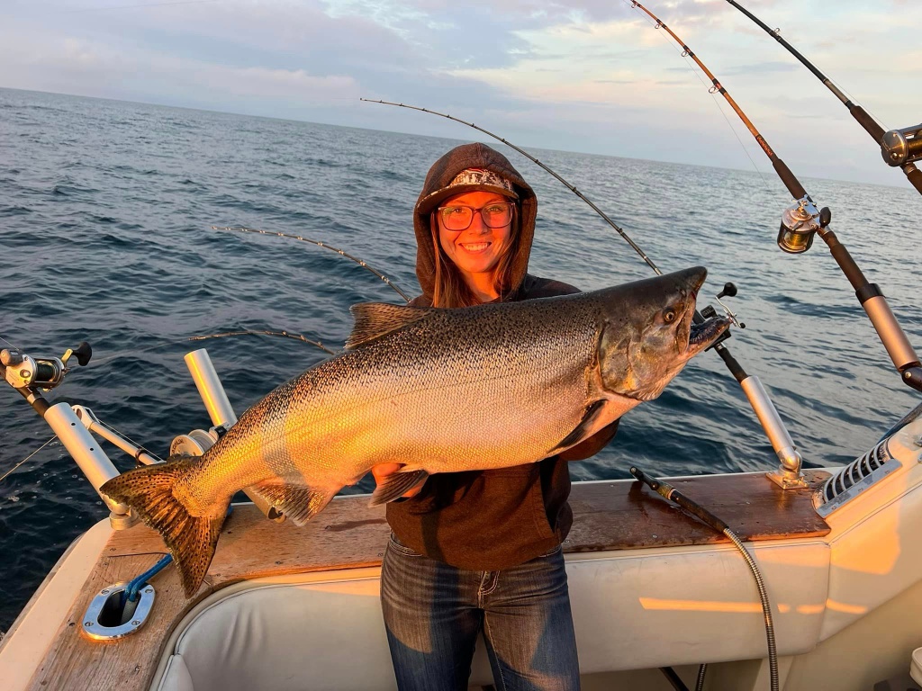 Chinook salmon, 36-inch fish caught in WI
