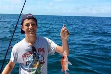 Lone angler fishing in scenic Hawaii