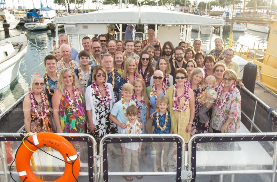 Outdoor adventure with 45 people in HI