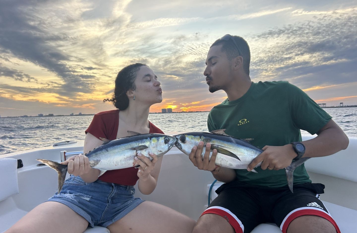 Two Blackfin Tuna caught while fishing in FL