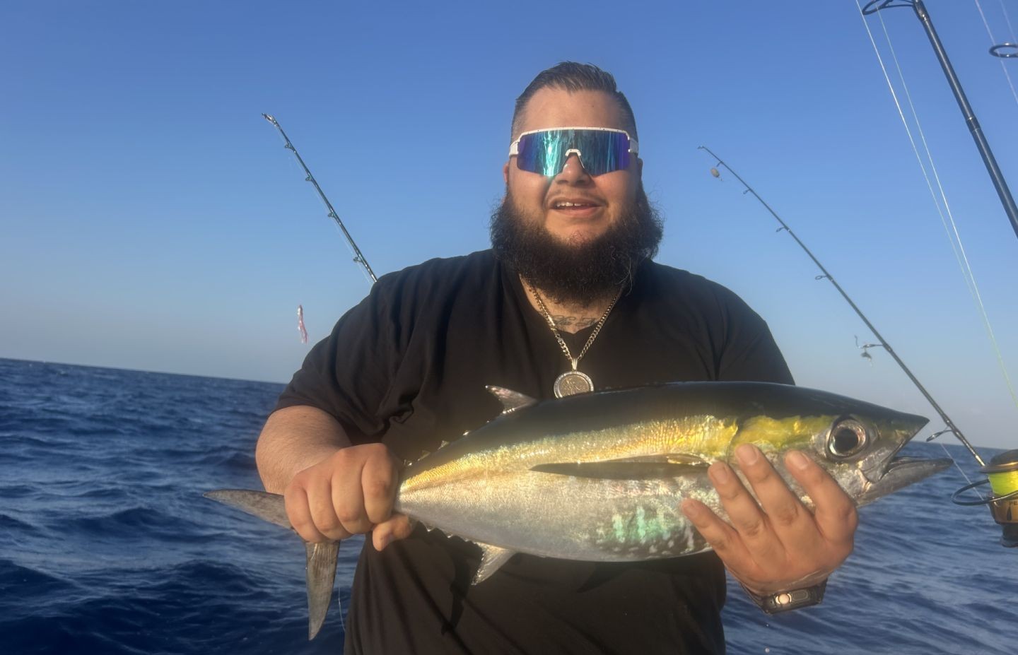 Yellowfin tuna caught while fishing in FL