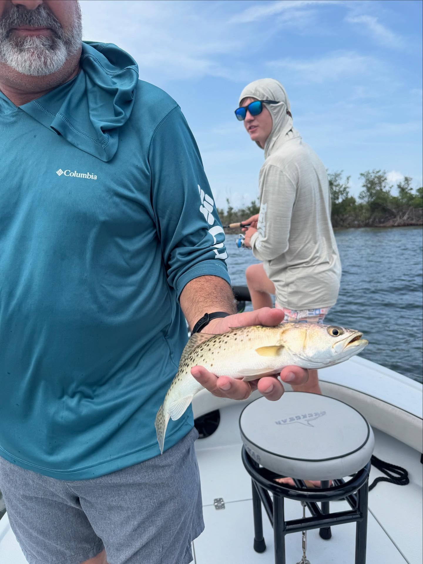 Speckled trout caught fishing in Placida FL waters