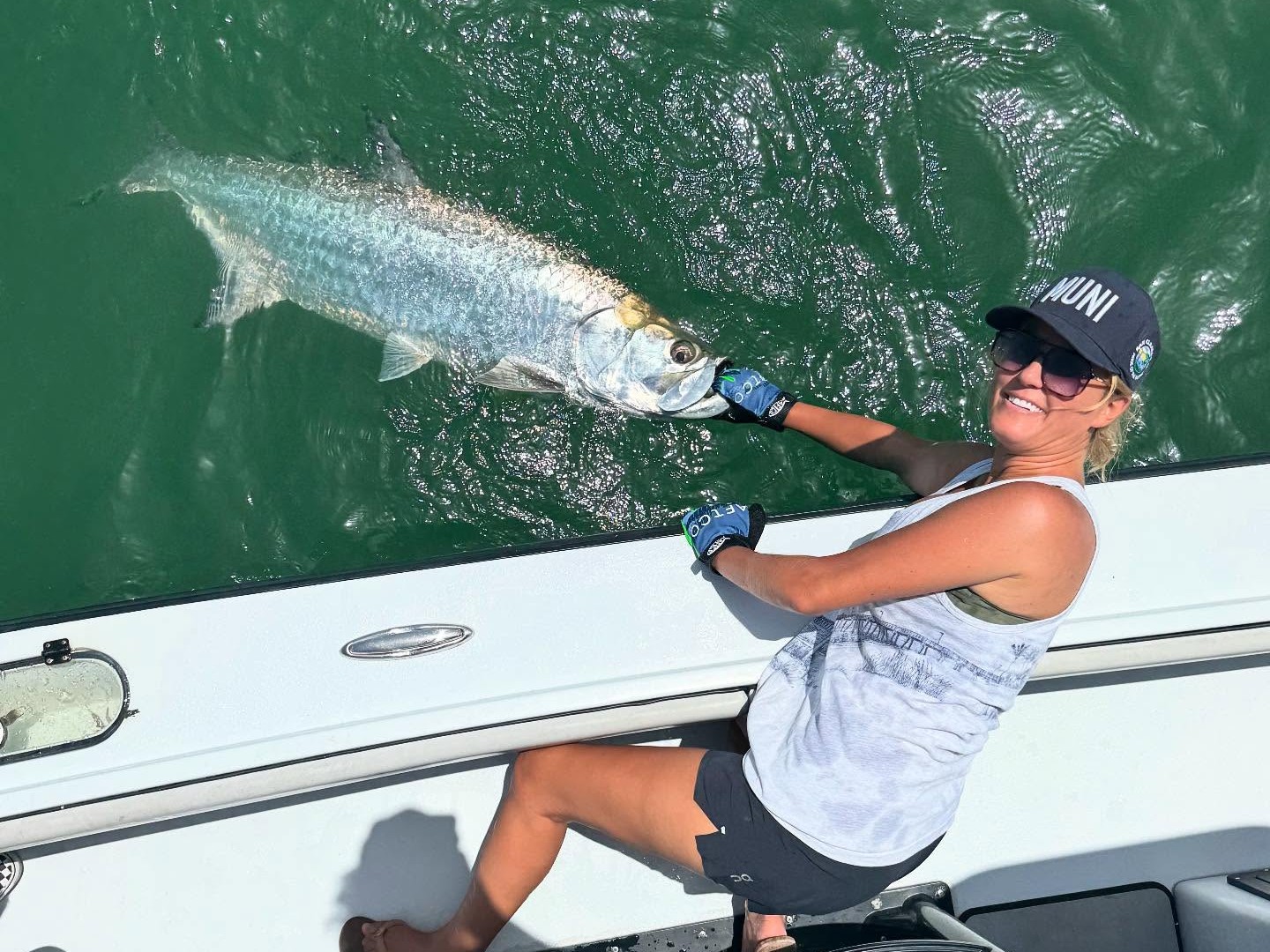 Tarpon fishing boat on Boca Grande flats with Captain Bryce, 7-hour morning inshore trip Florida