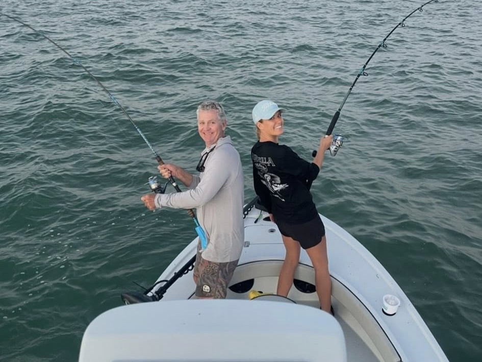 Captain Bryce's 23-foot Dorado boat ready for beginner tarpon fishing trip in Boca Grande waters