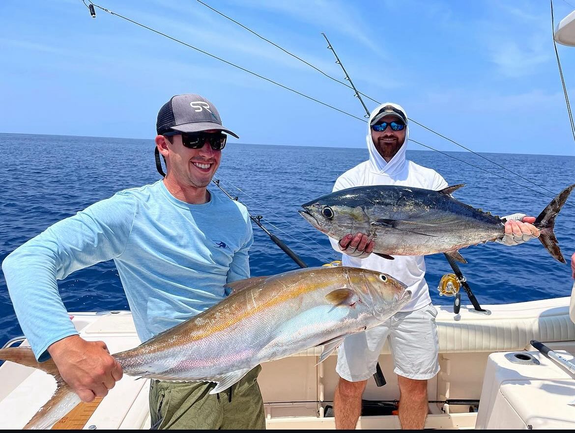 Two blackfin tuna, a big catch in South Carolina