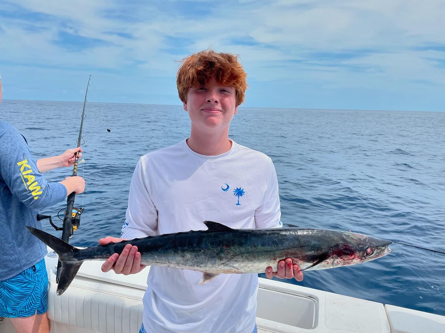 A single angler fishing at Seabrook Island