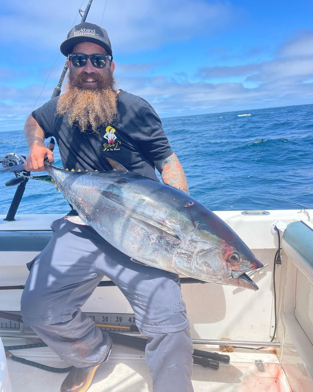 Lone angler fishing in California