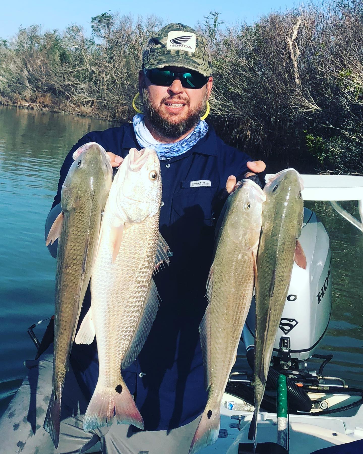 4 redfish caught in FL