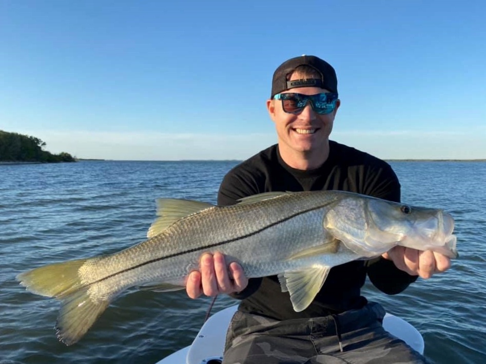 Snook fish caught at New Smyrna Beach