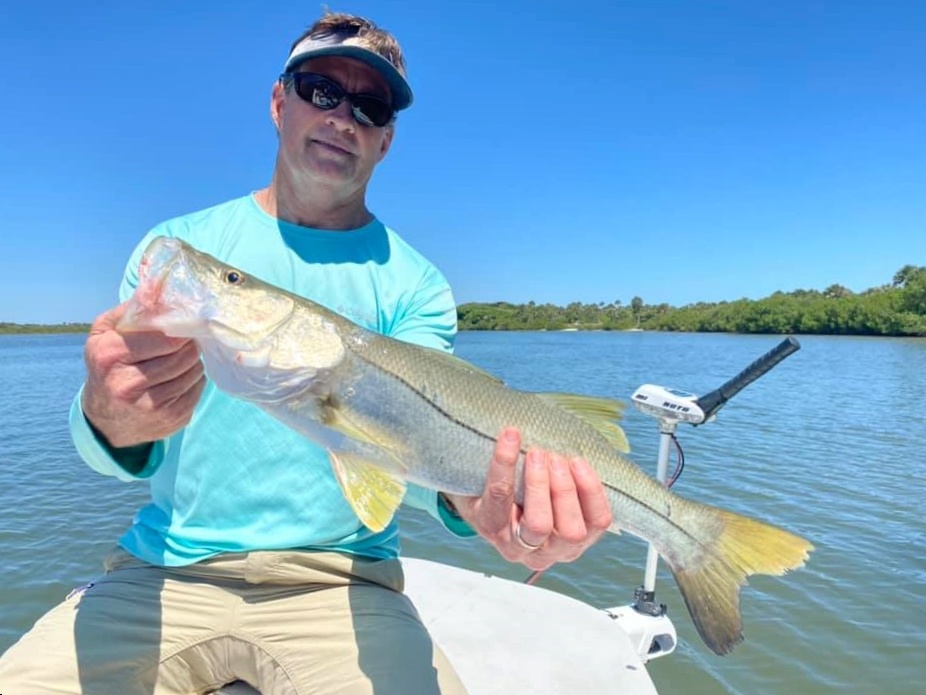 Snook fish caught at New Smyrna Beach