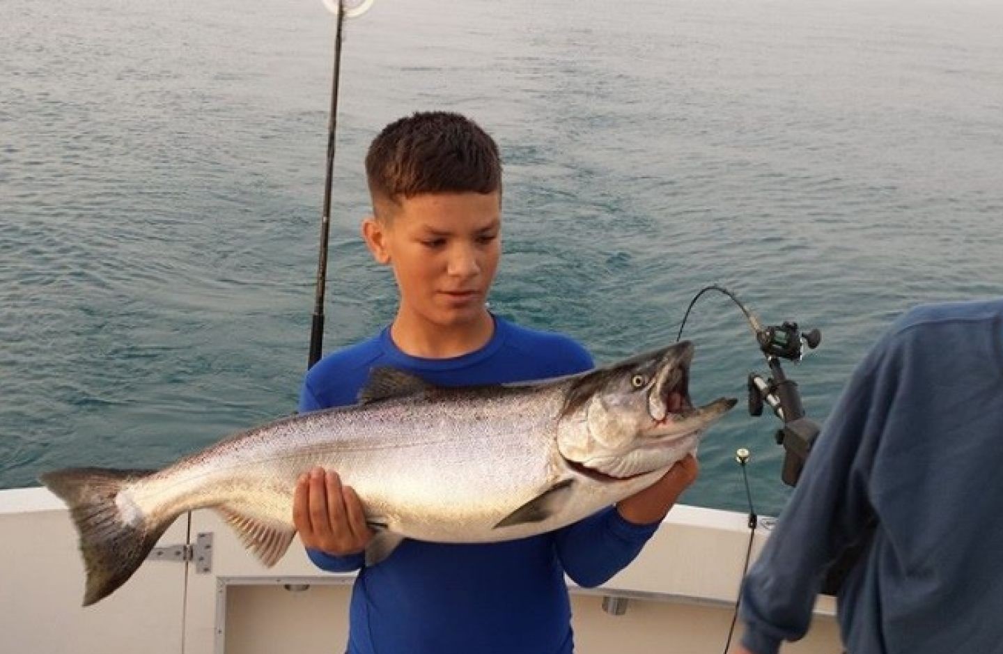 Chinook Salmon caught while fishing in Milwaukee