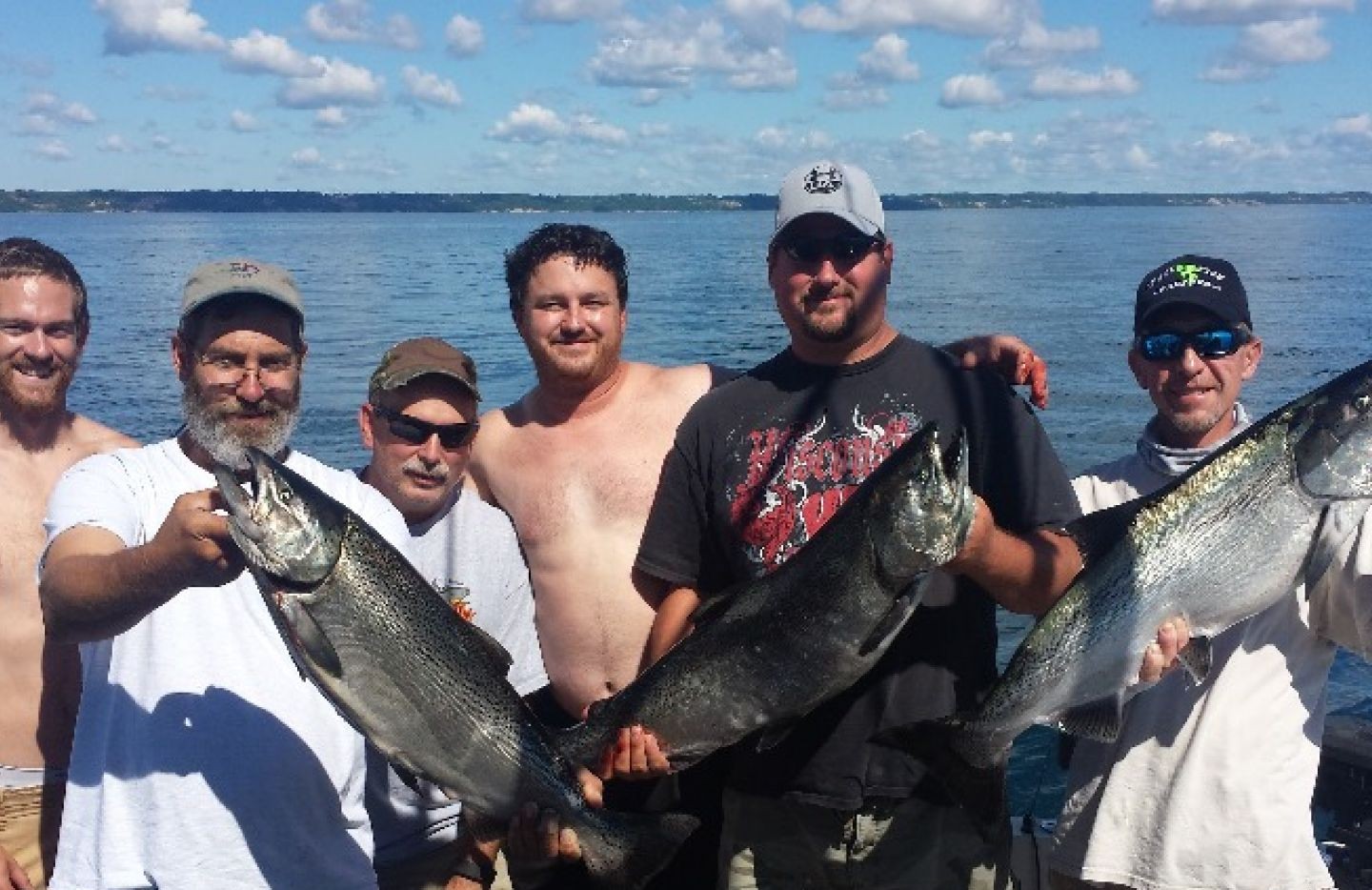 Three fish caught in WI while fishing