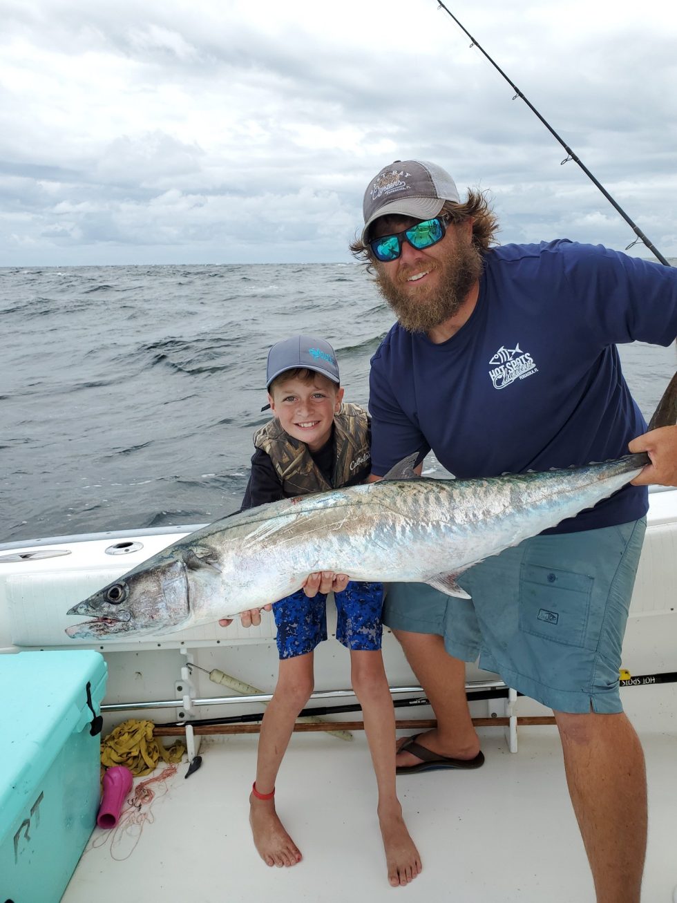 King Mackerel caught while fishing at Pensacola Beach