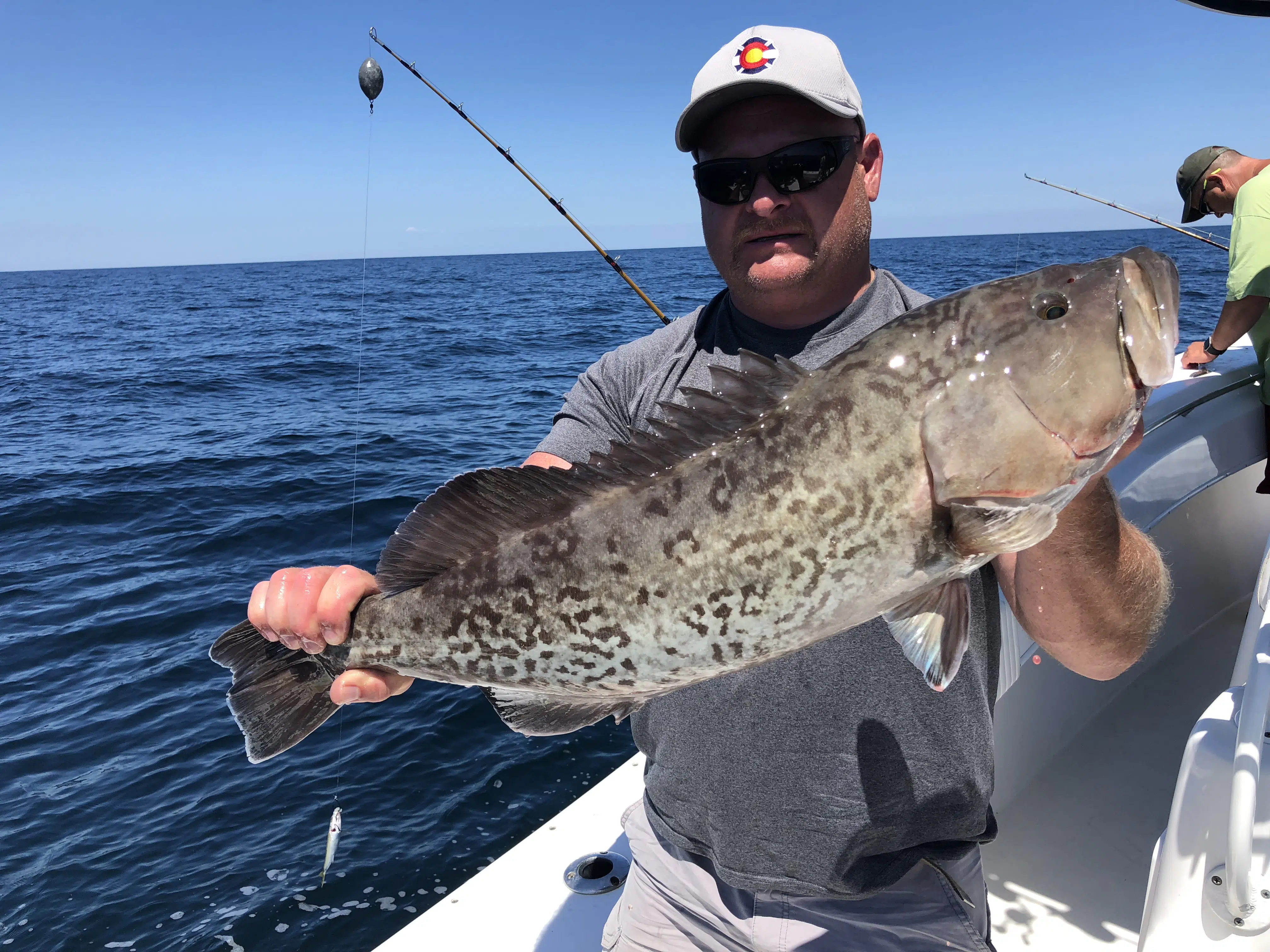 Deep sea fishing charter boat in Gulf of Mexico waters near Pensacola FL targeting snapper grouper