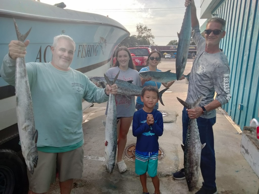 5 king mackerel, big fish caught at Murrells Inlet