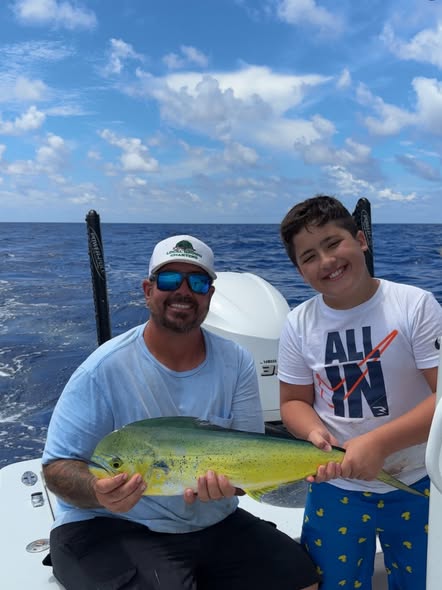Mahi mahi catch on fishing charter in Key Largo FL