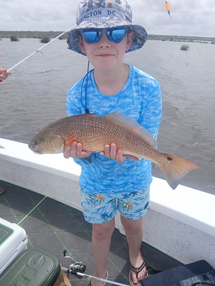 Redfish caught while fishing in Barataria LA