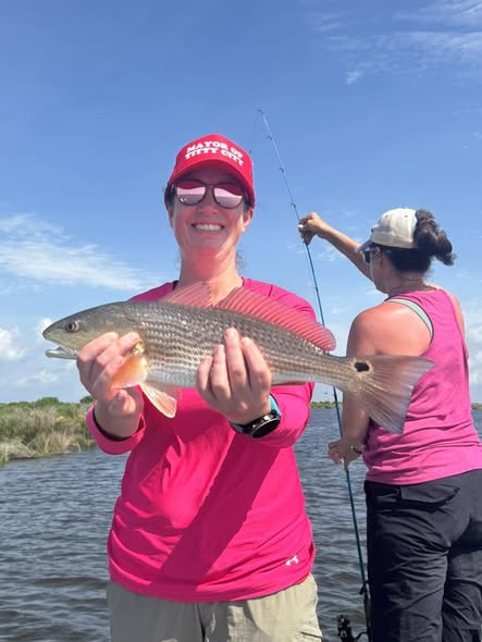 Redfish caught while fishing in Barataria Louisiana