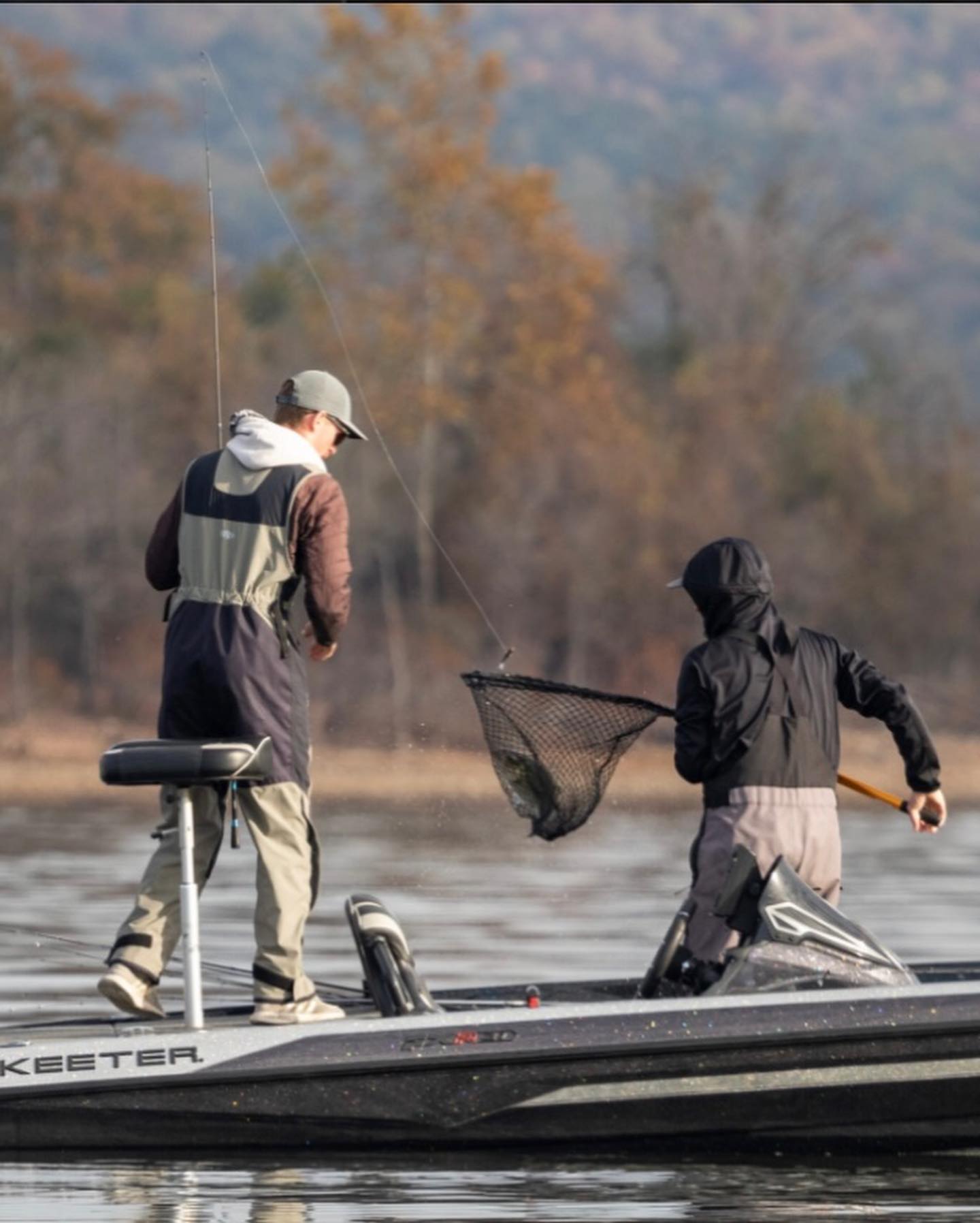 A person fishing in Clayton