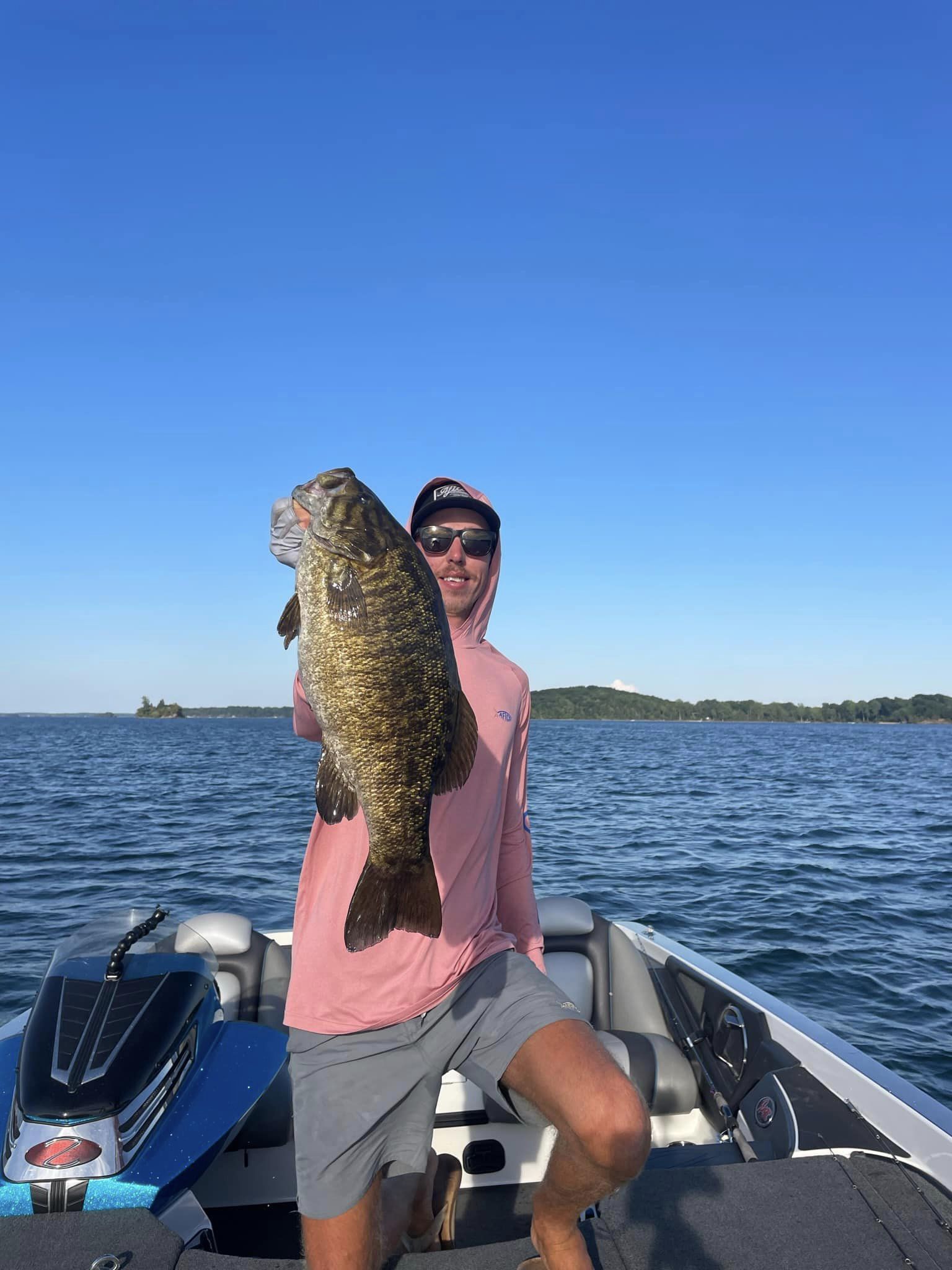 Angler with big fish in Clayton