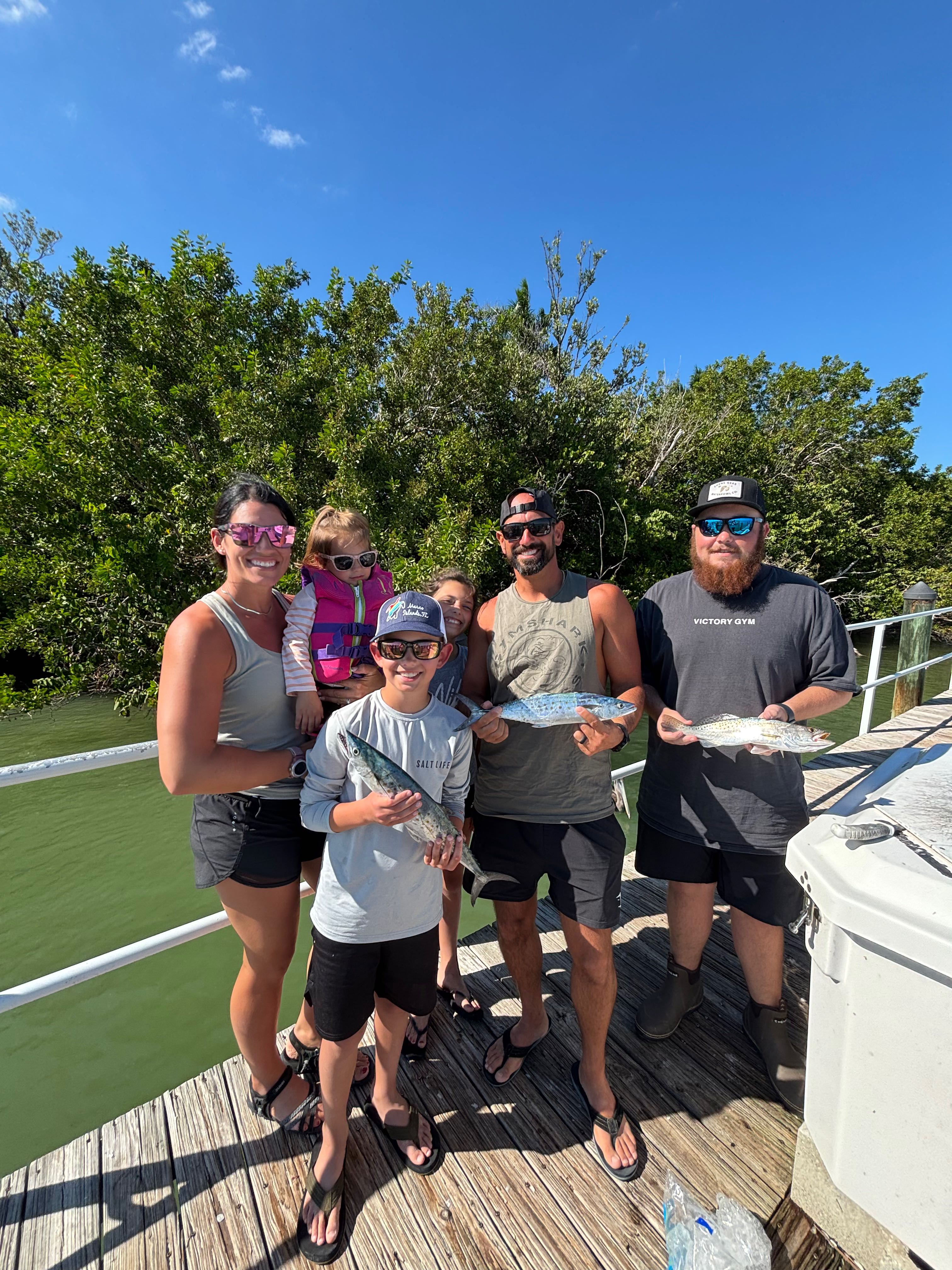 Two Spanish Mackerel caught while fishing in FL