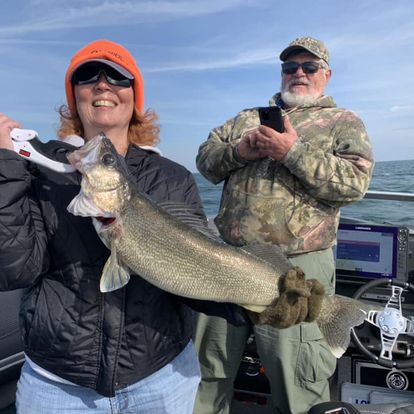 Two anglers fishing in Wisconsin