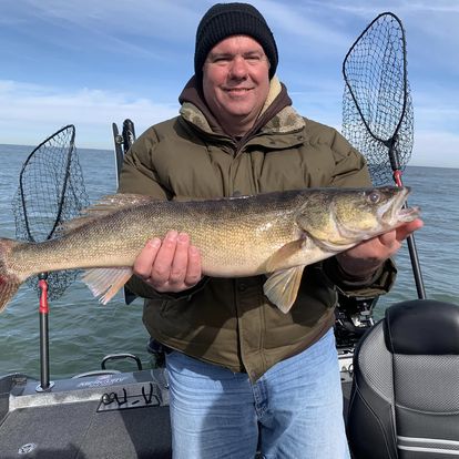 Fisherman with a 27-inch catch in Hayward