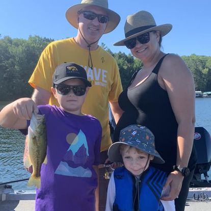 Largemouth bass caught in Hayward