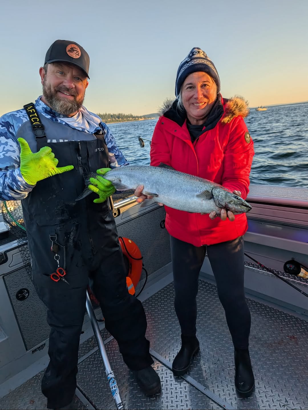 Chinook salmon caught while fishing in Edmonds WA waters