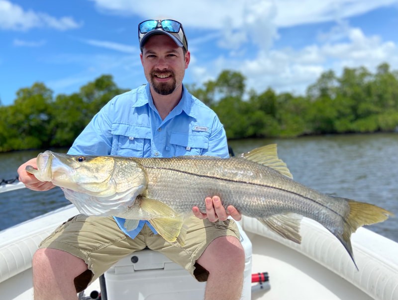 Snook fish caught in Naples