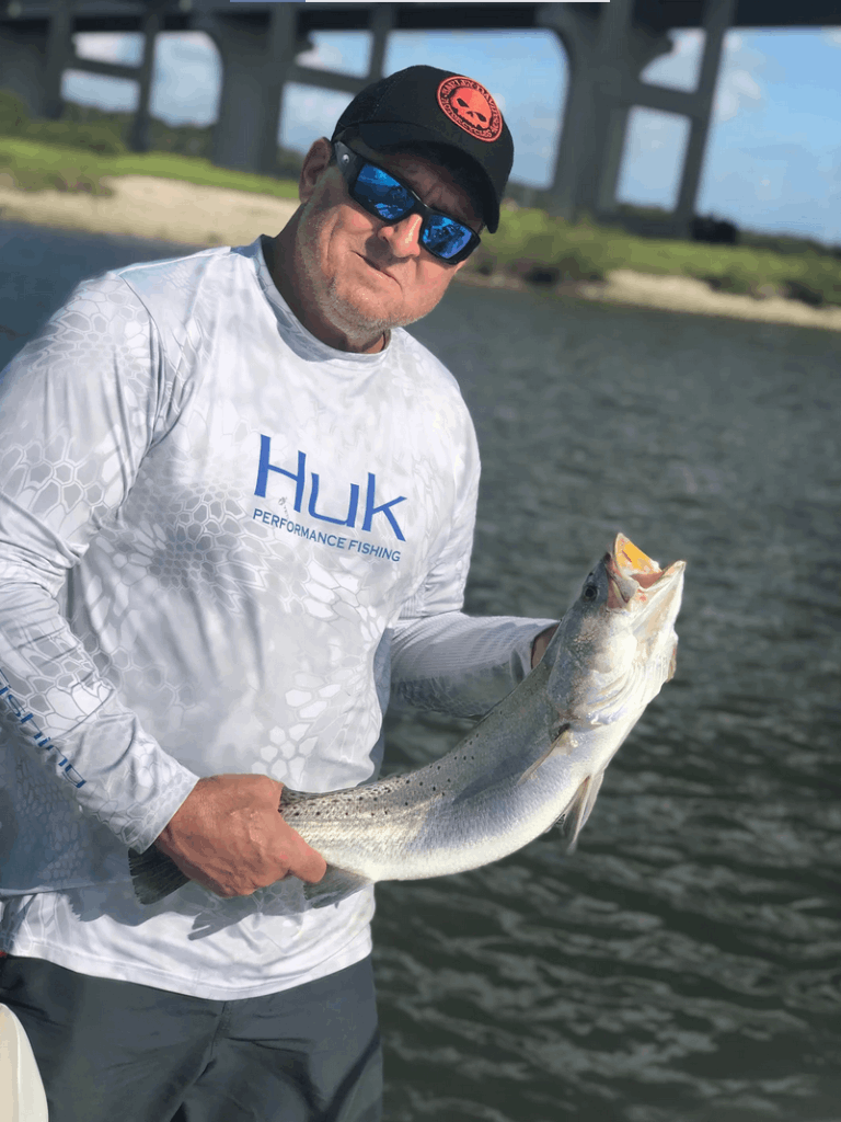 A single person fishing in St. Augustine