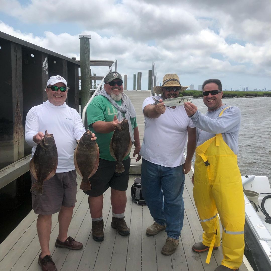 3 summer flounder fish caught in NJ