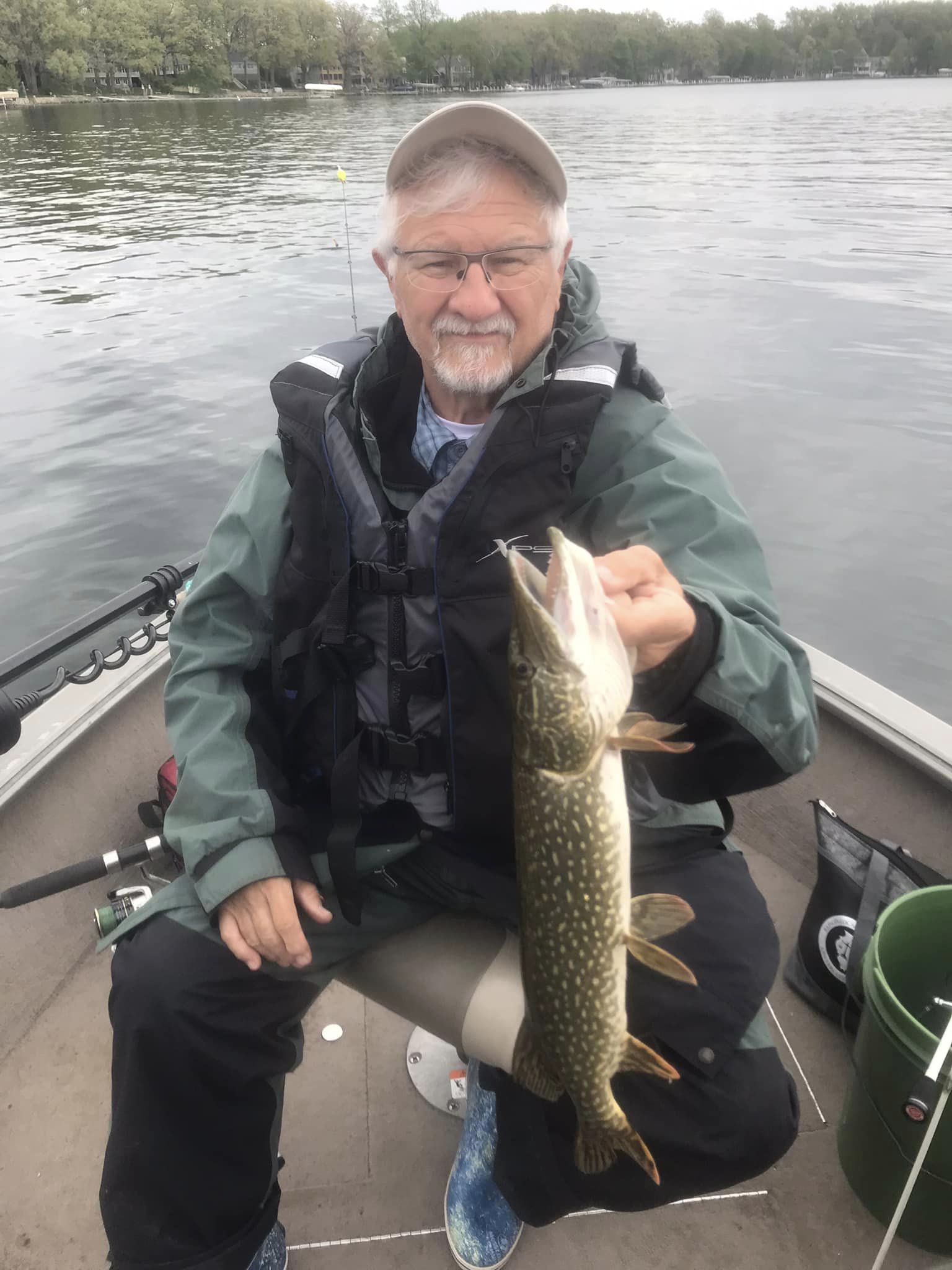 A northern pike fish caught in South Bend