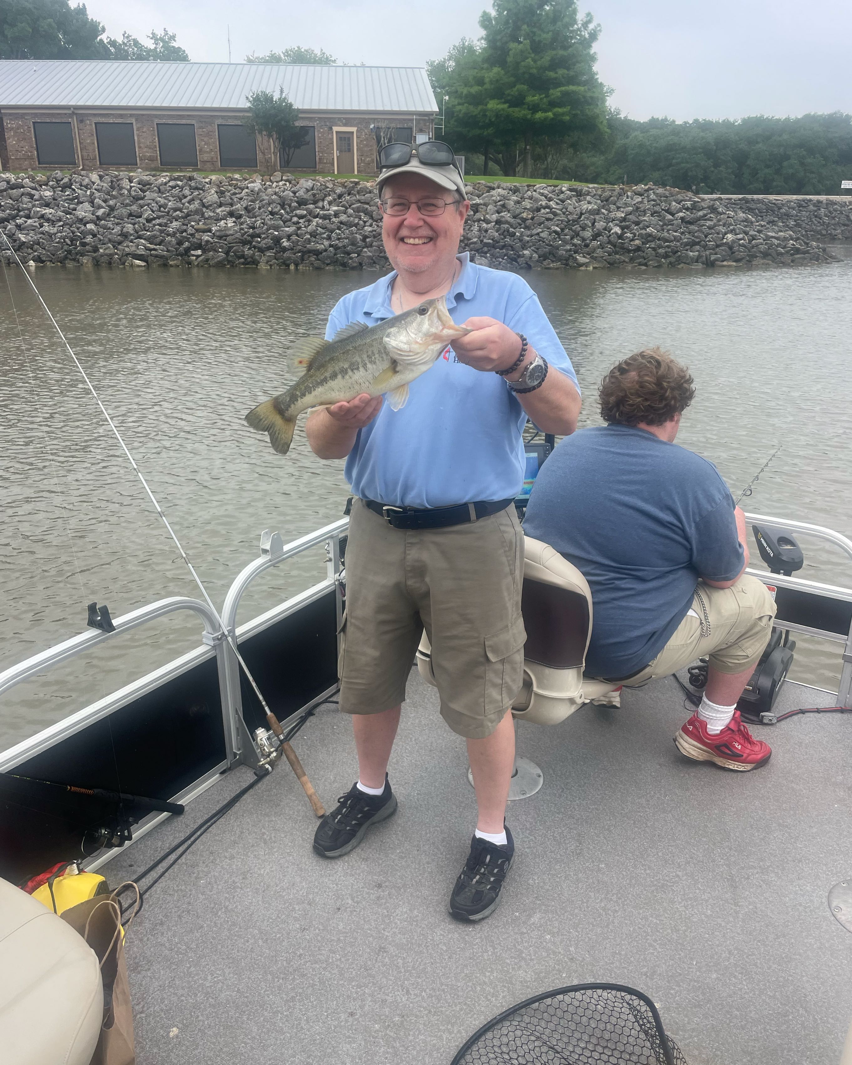 Largemouth bass caught while fishing in TX