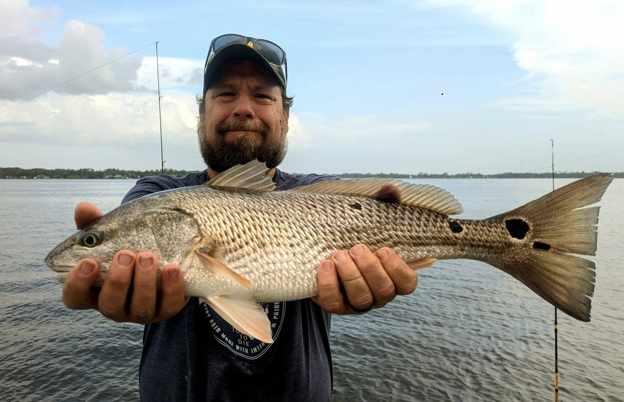 Photograph of a 31-inch redfish caught while fishing in Jacksonville