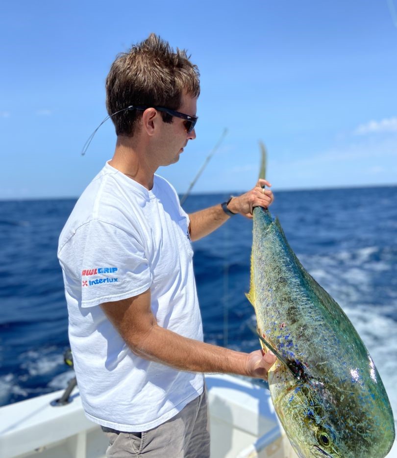 Angler with a large 22-inch fish in NC