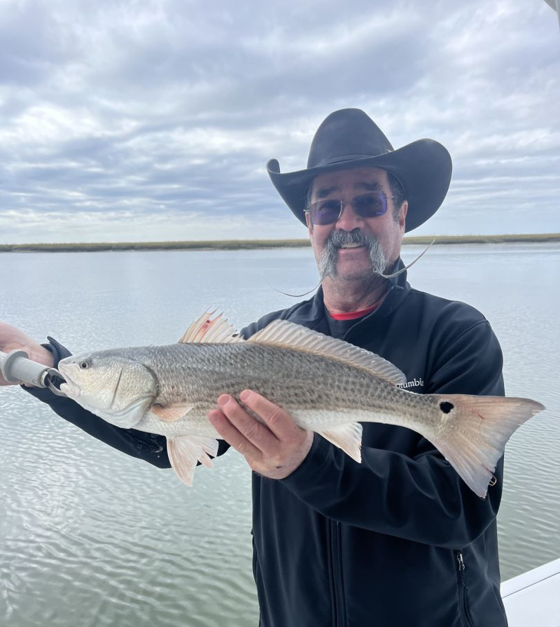 A redfish measuring 23 inches caught in GA