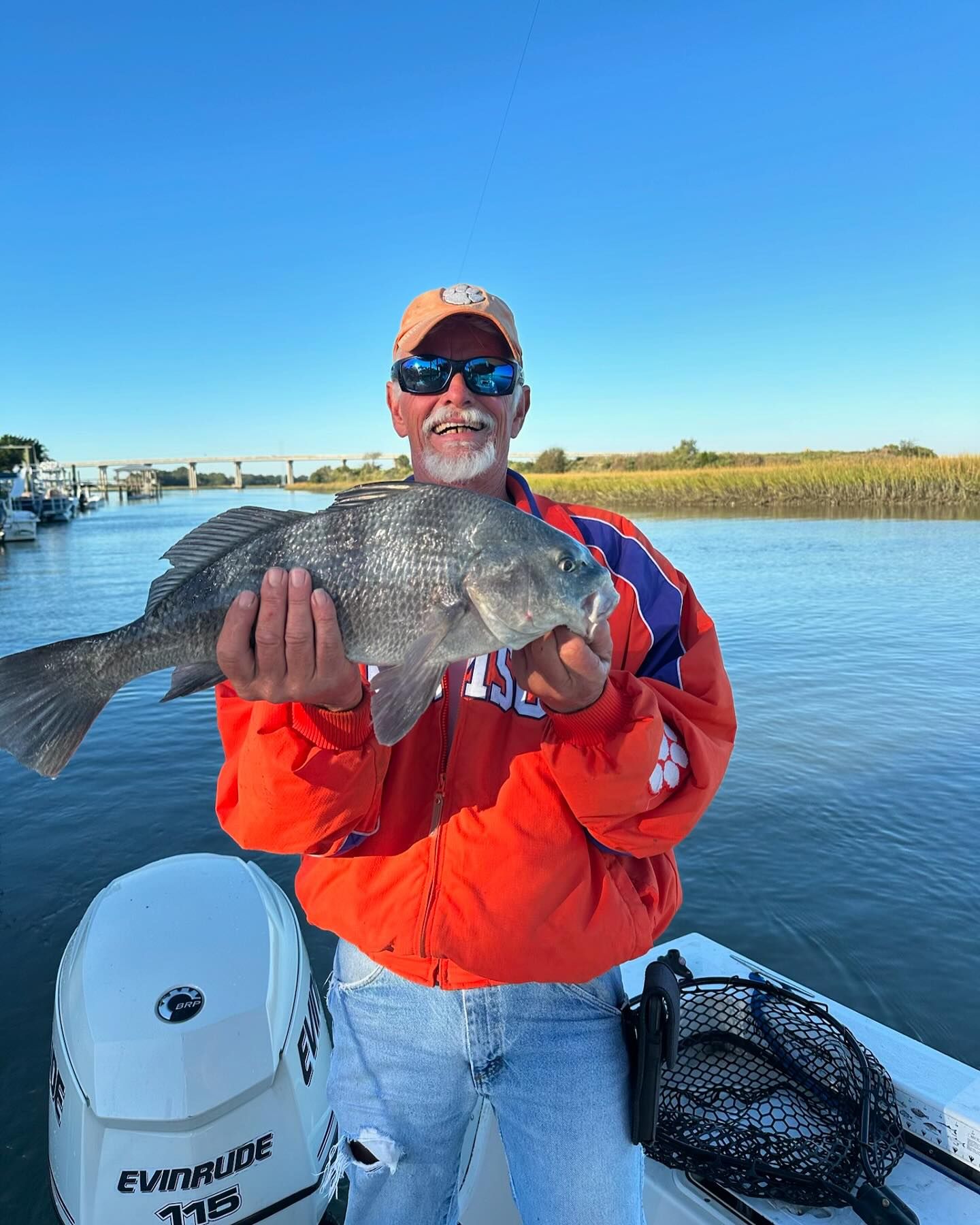 A black drum fish caught in SC