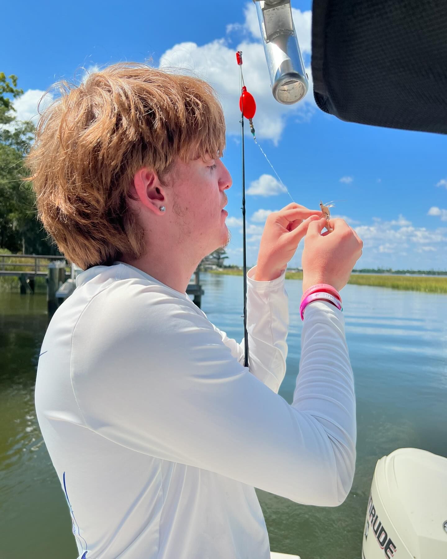 Angler fishing at Mount Pleasant