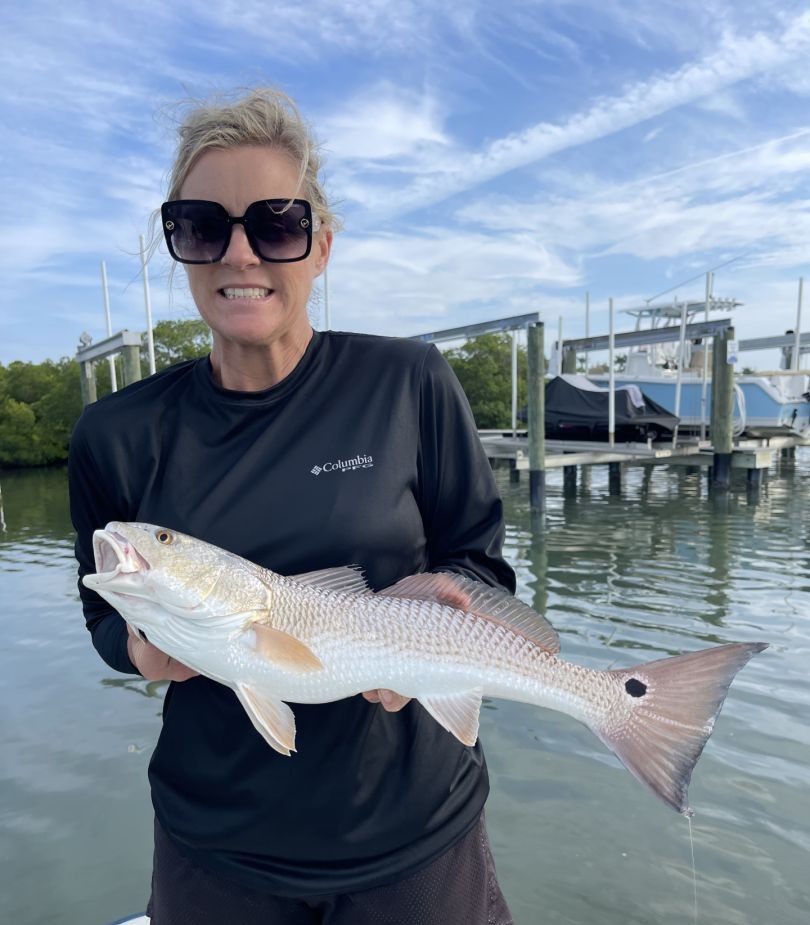 St Petersburg inshore fishing charter boat targeting redfish and snook in Florida waters