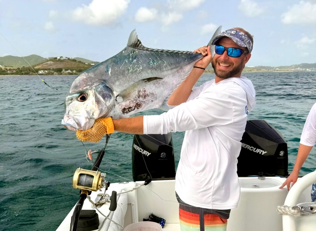 African Pompano caught while fishing in Christiansted St. Croix