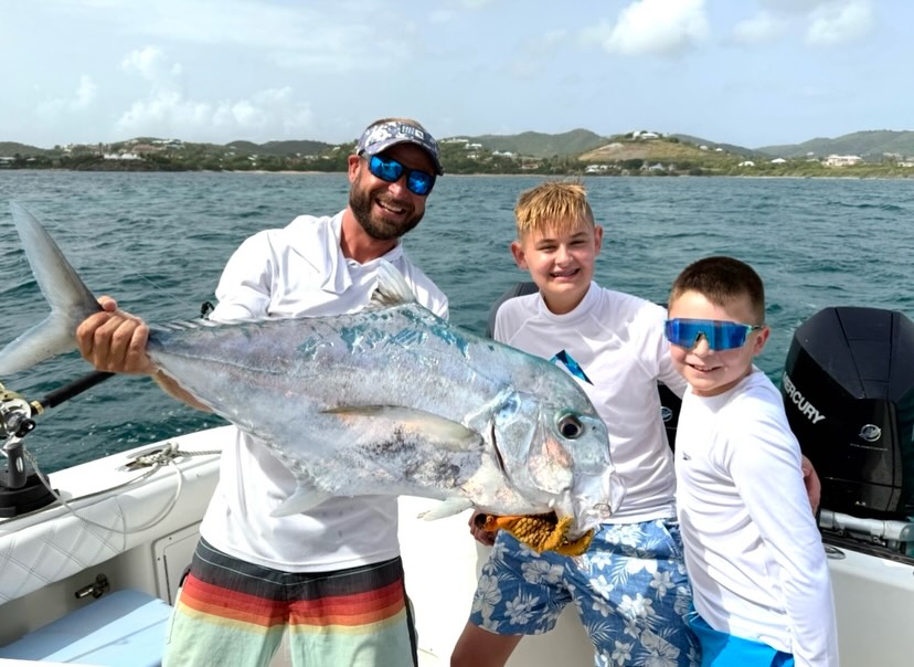 African Pompano caught fishing in Christiansted St. Croix waters