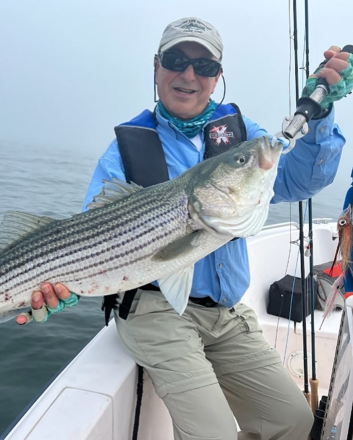 Striped bass caught in Brewster