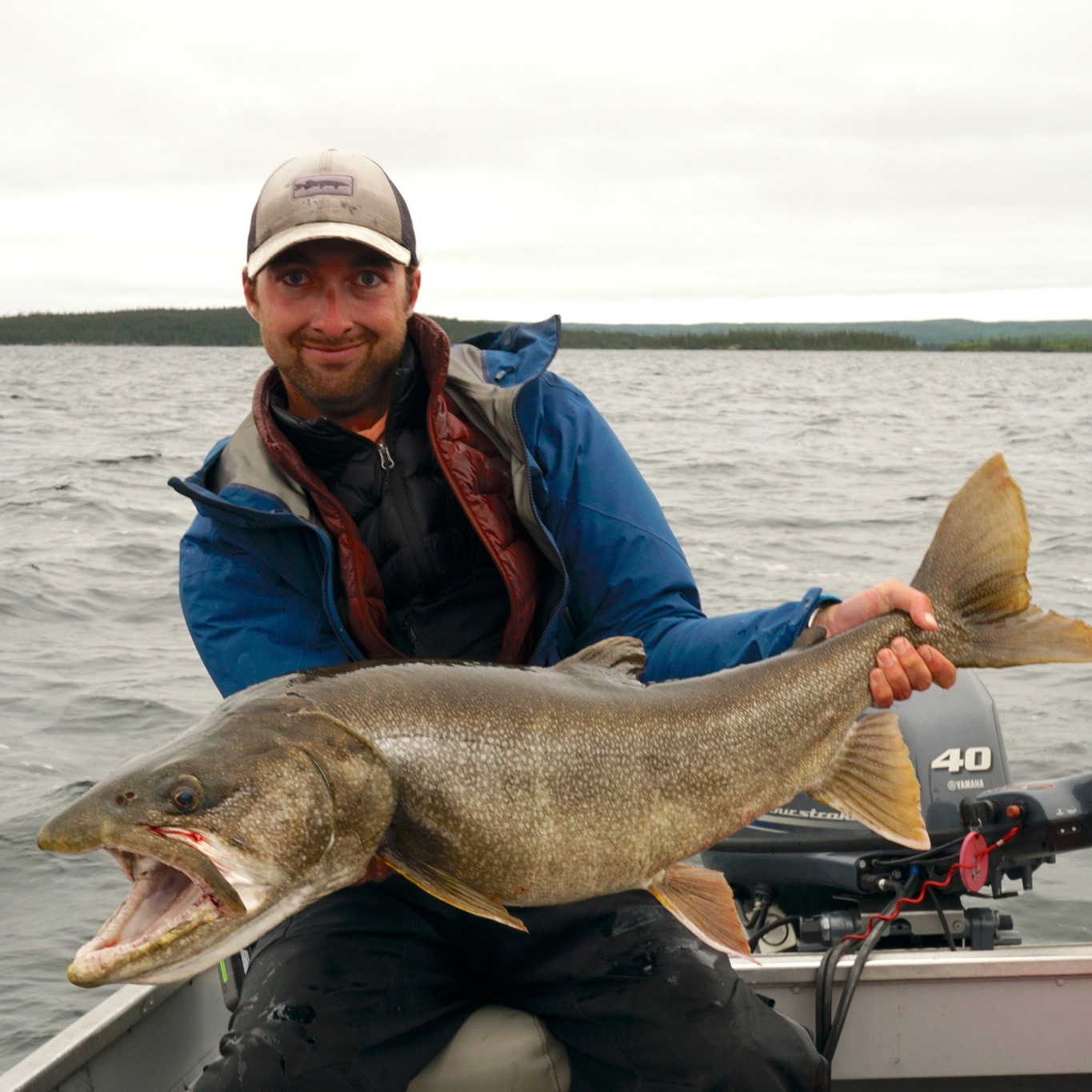 One person fishing in the South Slave Region