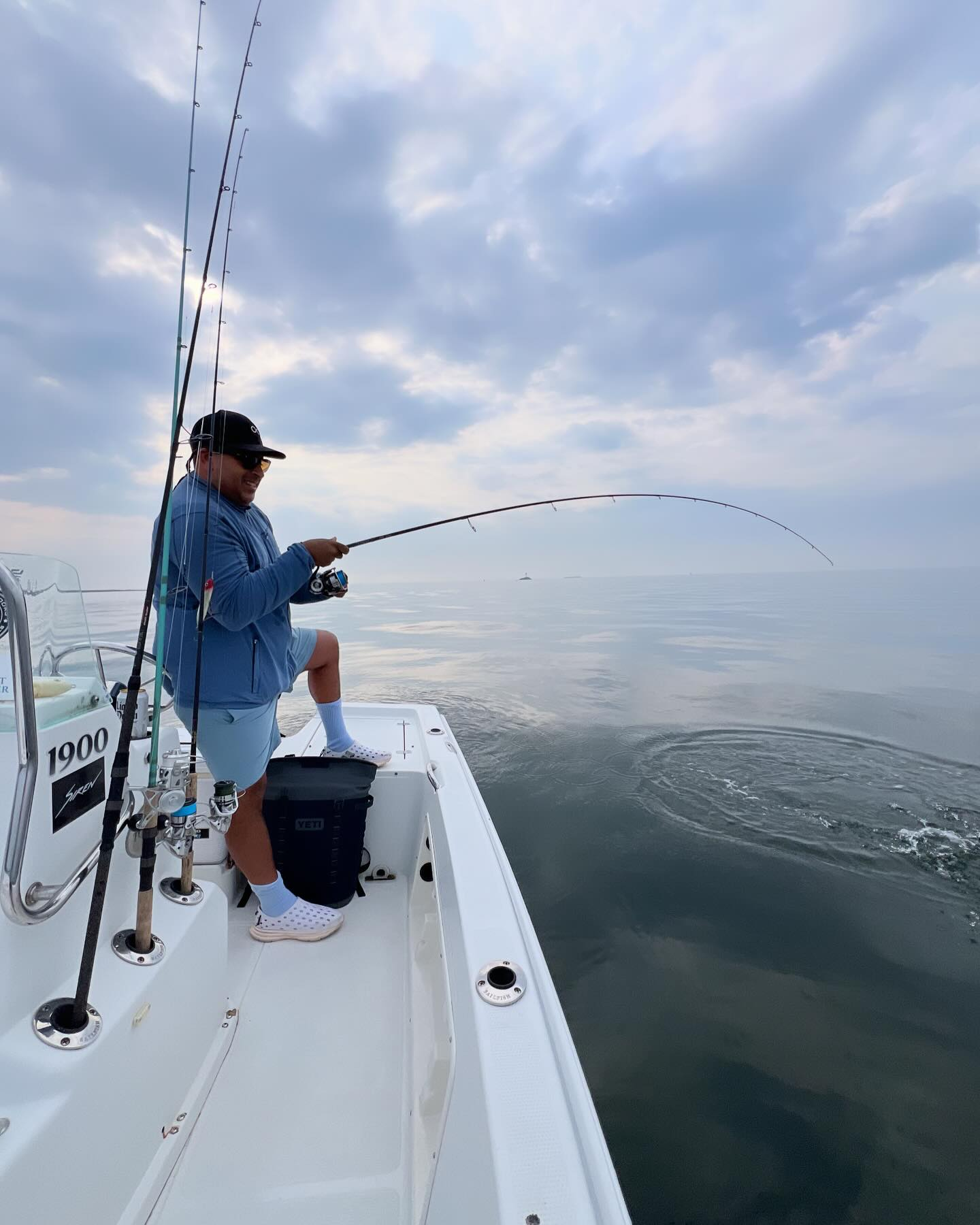 Person fishing in Fairfield