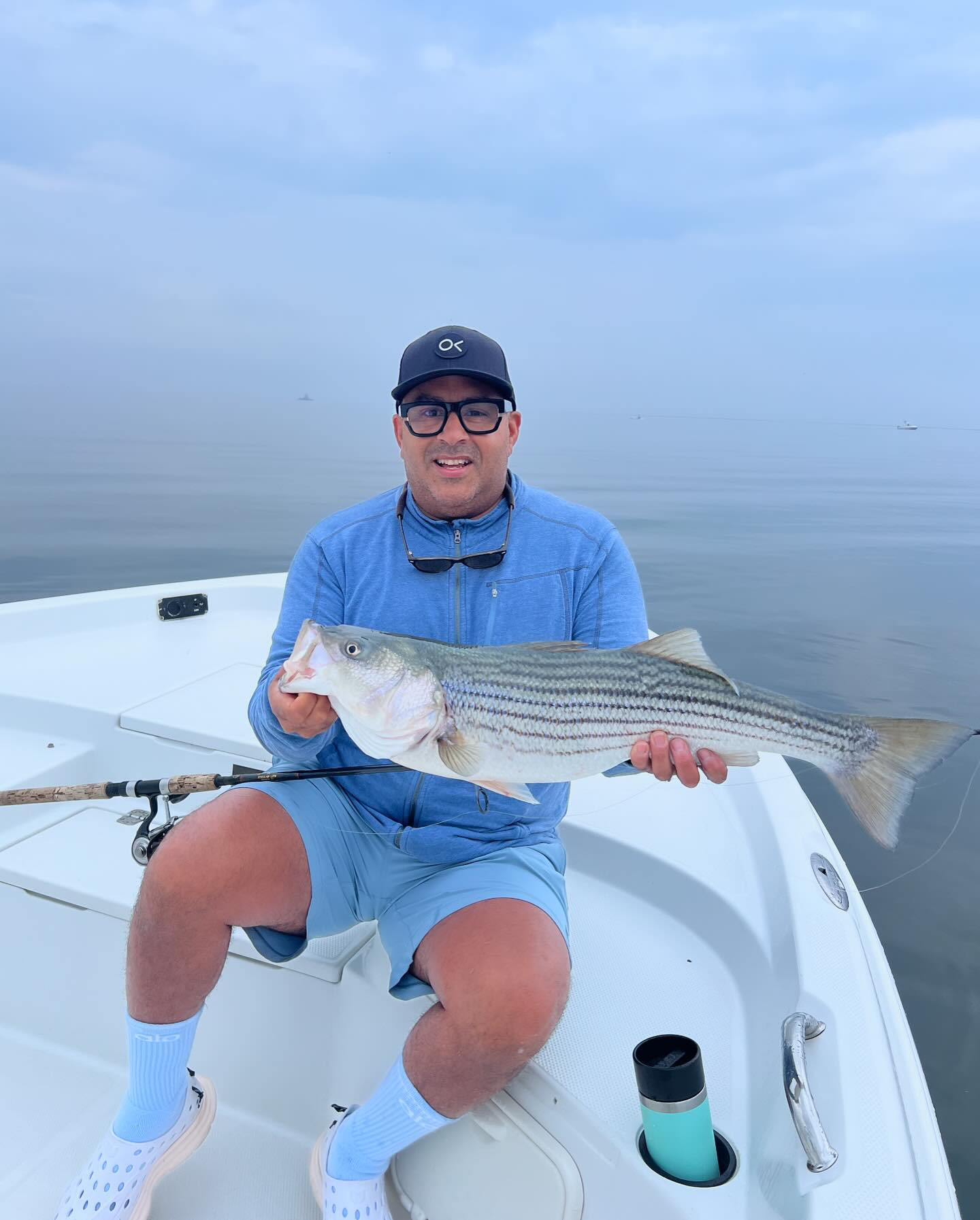 Striped bass caught in Fairfield