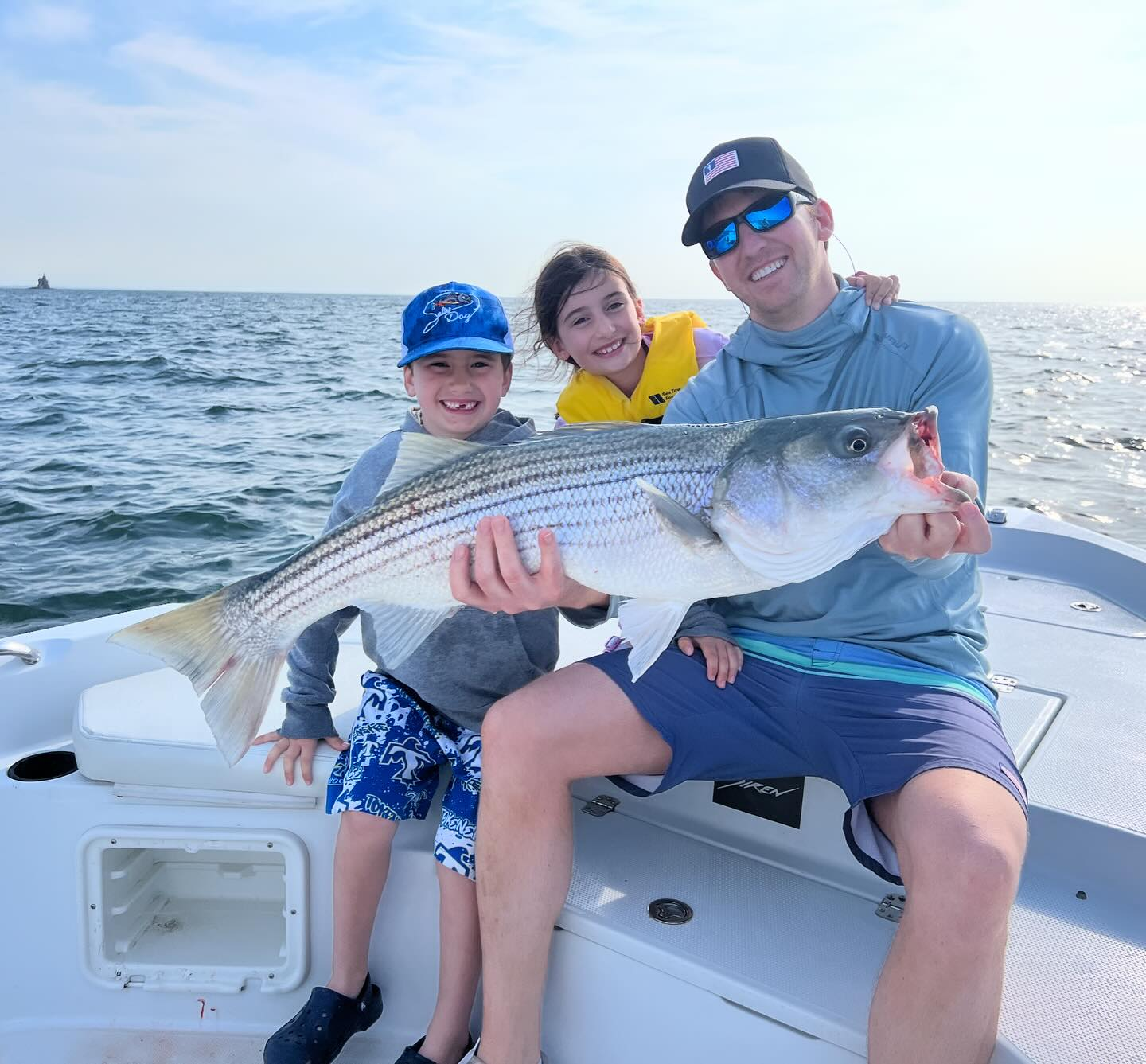 Striped bass fishing in CT