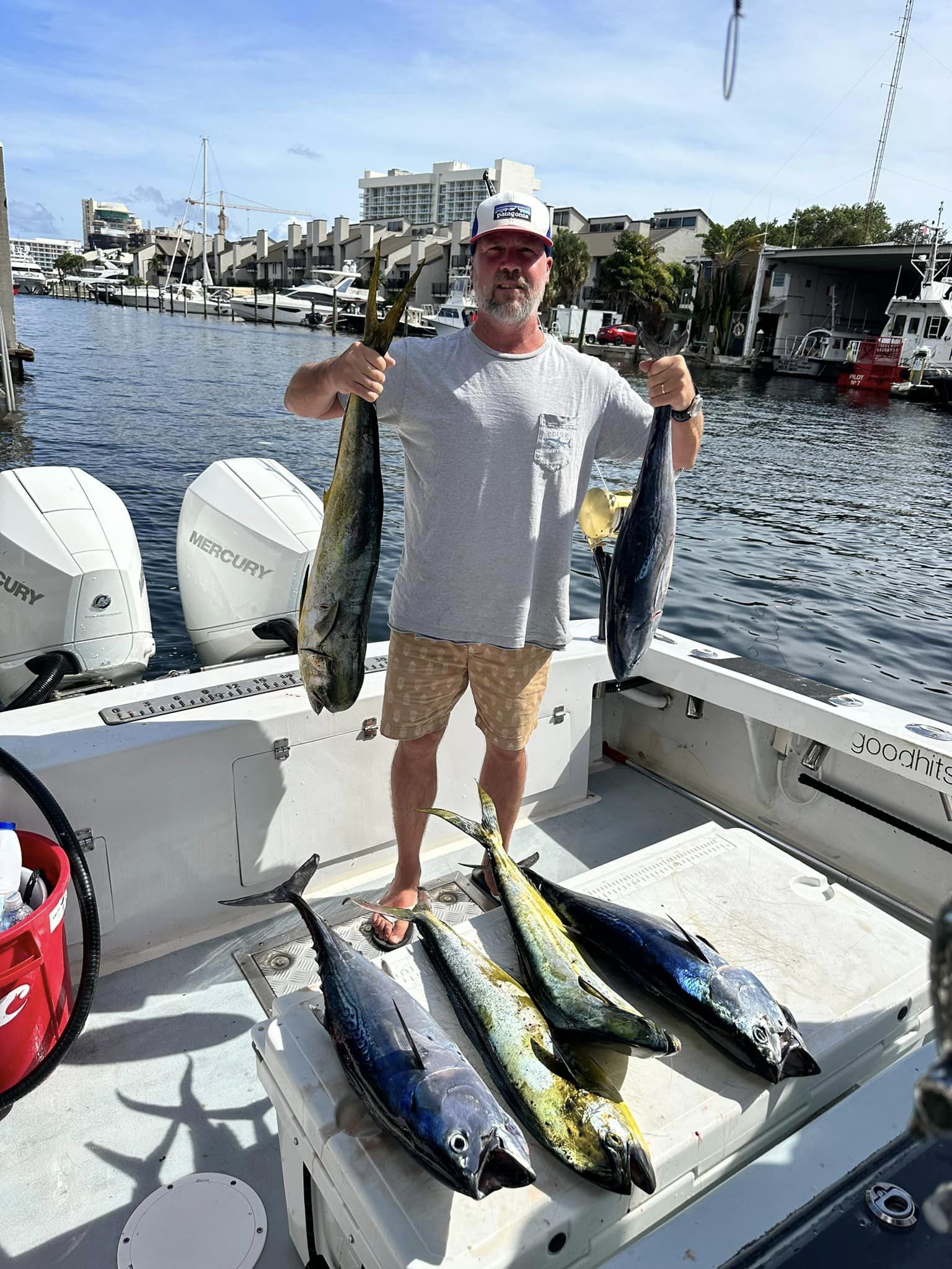 4 king mackerel and atlantic sailfish, fishing in fort lauderdale