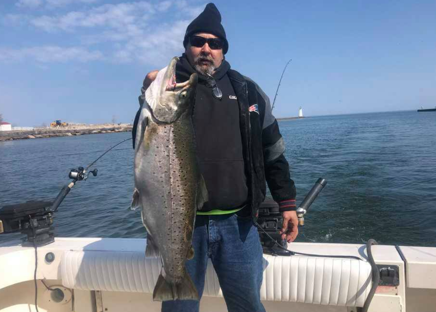 Photograph of a sea trout fishing in New York