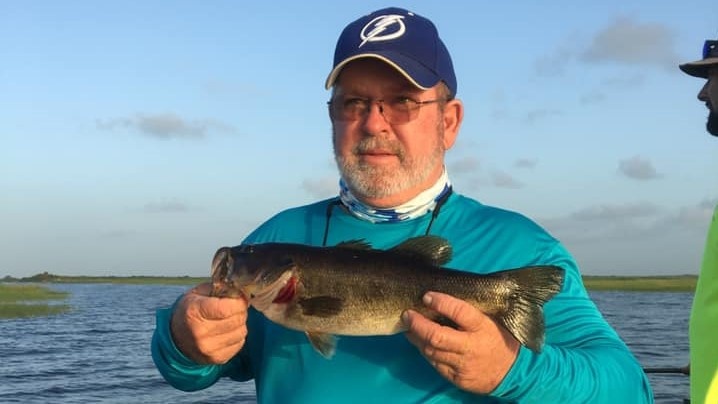 Angler with a 14-inch catch at Okeechobee